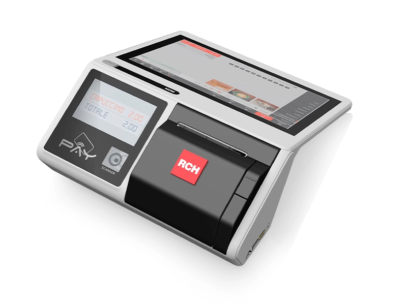 Registratore telematico RCH APE 3 con doppio display touchscreen