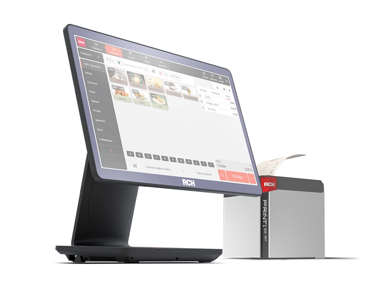 POS Touch RCH AT15 Slim su banco cassa